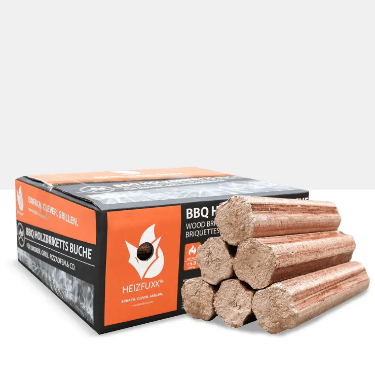 Ein Paket BBQ-Buchenholzbriketts